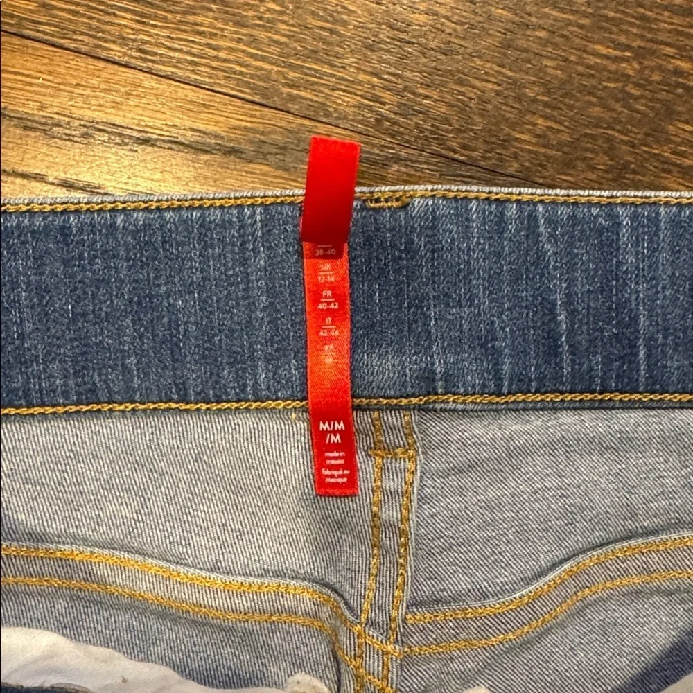 Spanx seamed front wide leg Jeans